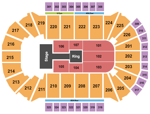 Resch Center WWE Seating Chart
